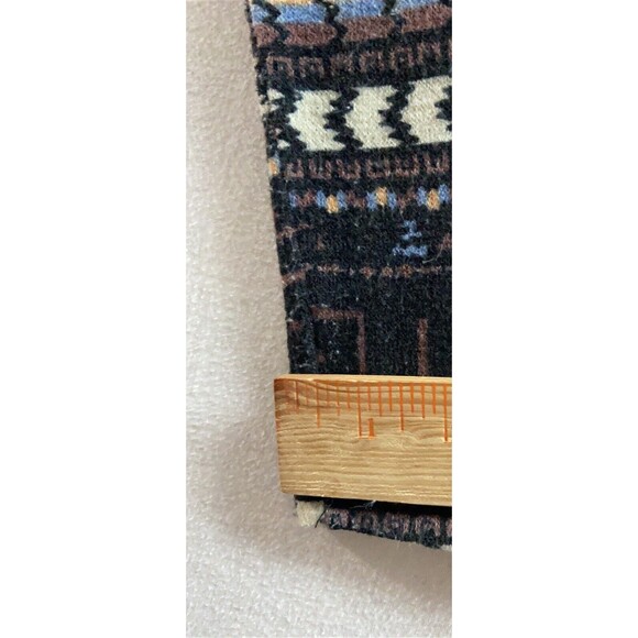 Carmela Sweater Womens Small Black Aztec Long Sleeved Open Front Knit Cardigan - Picture 9 of 10